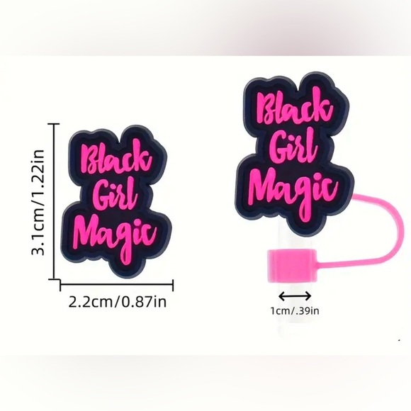 5 Random Silicone Straw Covers w/Reusable Inverted Straw Tips, Dust & Leak Proof - Picture 4 of 9